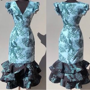 Floral Fishtail Dress